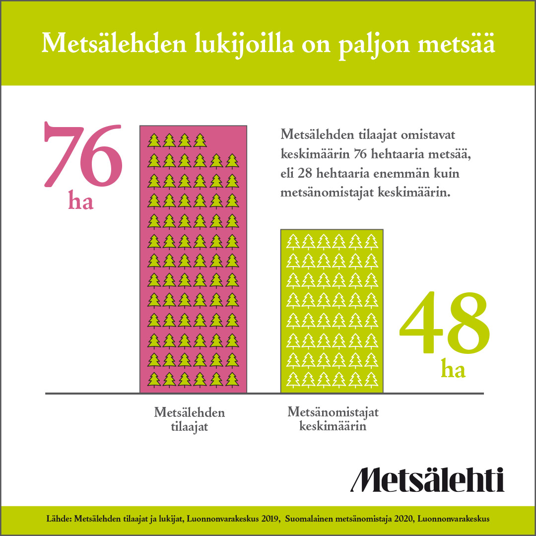 Metsälehden lukijat ovat aktiivisia metsänomistajia - Metsälehti