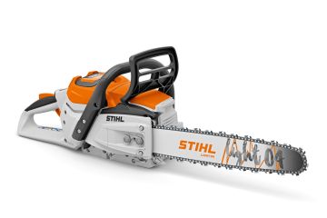 Stihl MSA 300 on tehokkaampi kuin markkinoilla tällä hetkellä olevat akkusahat. Saha tulee markkinoille ensi keväänä.  