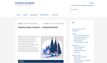 Puhetta metsästä -viestintäopas on verkossa kaikkien luettavissa.  