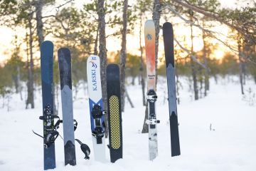 Kokeilemissamme liukulumikengissä oli pohjalla nousukarva, joka varmistaa riittävän pidon. (Kuva: Sami Karppinen)