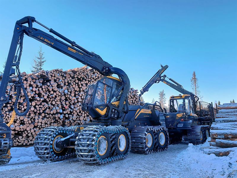 Metsäkoneiden päästöt muodostavat suurimman yksittäisen päästölähteen Koneteko Pitkäsen toiminnassa, mikä oli odotettua. 