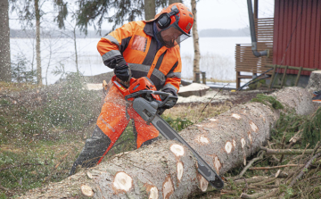 Husqvarna 562 XP:ssä voidaan käyttää pisimmillään 70 sentin mittaisia terälaippoja. Kuva: Mikko Riikilä