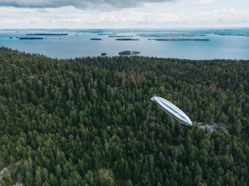 Tutkimuksessa käytetyn Kelluun ilmalaivat käyttävät polttoaineenaan vetyä