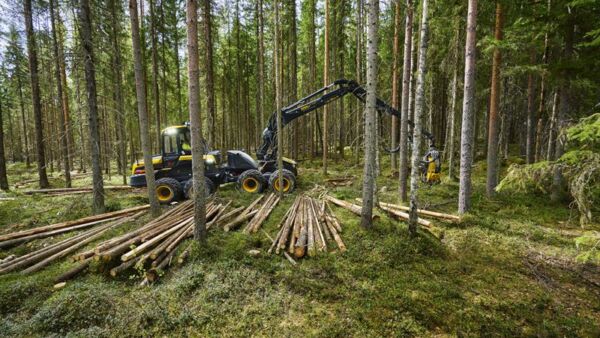 Ponssen mukaan uudella paikannustekniikalla päästään luotettavuudessa tasolle, jolle perinteiset paikannusjärjestelmät eivät useinkaan yllä. (Kuva: Ponsse)